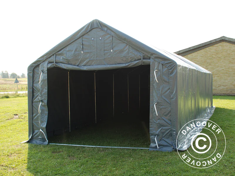 Lagertelt PRO 5x12x2x3,39m, PVC, Grå - Image 18