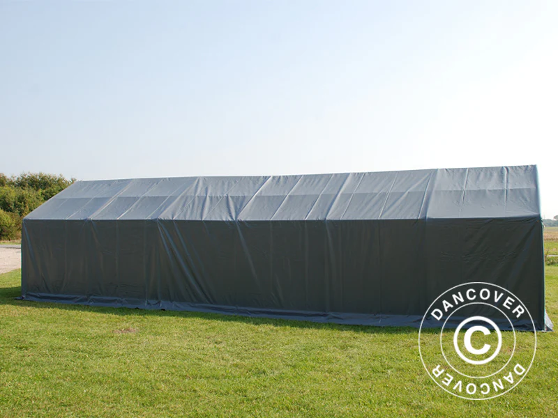 Lagertelt PRO 5x12x2x3,39m, PVC, Grå - Image 19