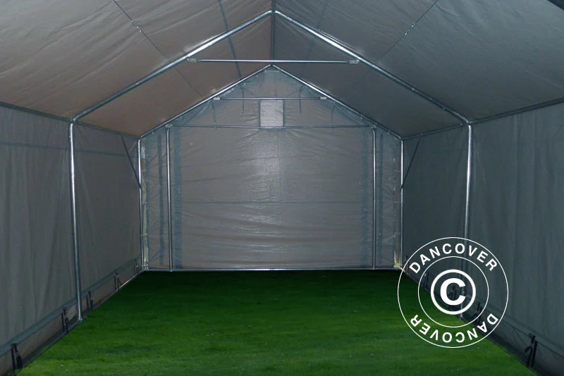 Lagertelt PRO 5x12x2x3,39m, PVC, Grå - Image 25