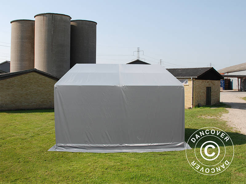 Lagertelt PRO 5x4x2x3,39m, PVC, Grå - Image 14