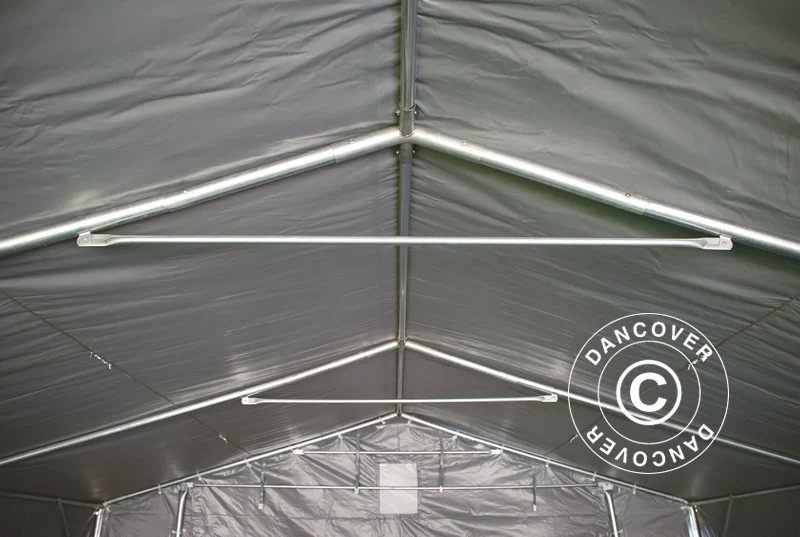 Lagertelt PRO 5x6x2x3,39m, PVC, Grå - Image 14