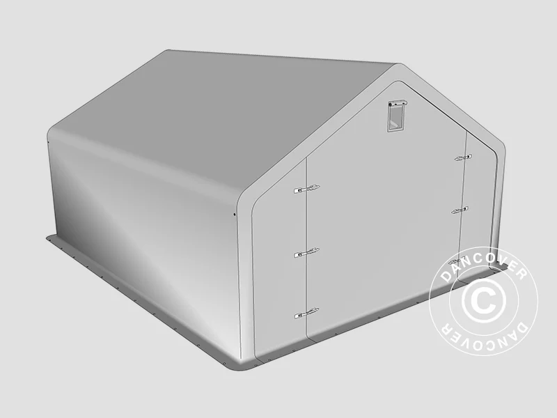 Lagertelt PRO 5x6x2x3,39m, PVC, Grå - Image 25