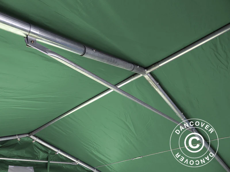 Lagertelt PRO 5x8x2,5x3,89m, PVC, Grønn - Image 11