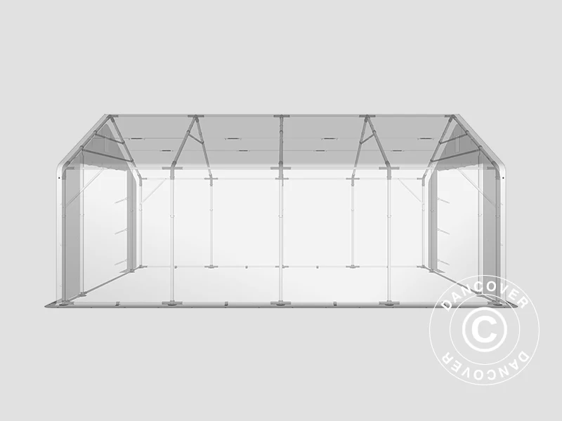 Lagertelt PRO 5x8x2,5x3,89m, PVC, Grønn - Image 15