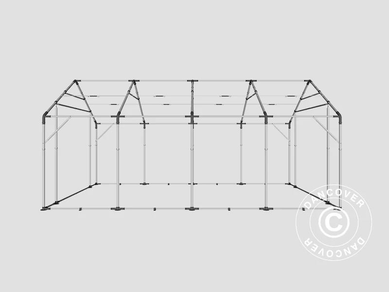 Lagertelt PRO 5x8x2,5x3,89m, PVC, Grønn - Image 22