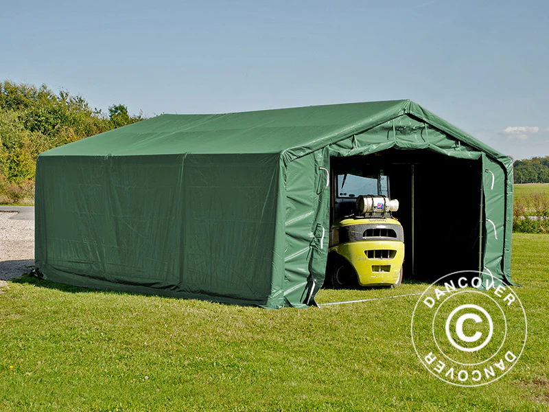 Lagertelt PRO 5x8x2x3,39m, PVC, Grønn - Image 10