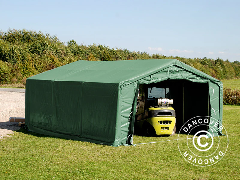 Lagertelt PRO 5x8x2x3,39m, PVC, Grønn - Image 12