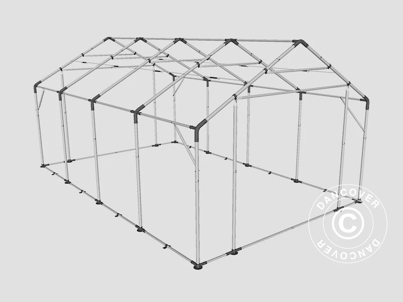 Lagertelt PRO 5x8x2x3,39m, PVC, Grønn - Image 20