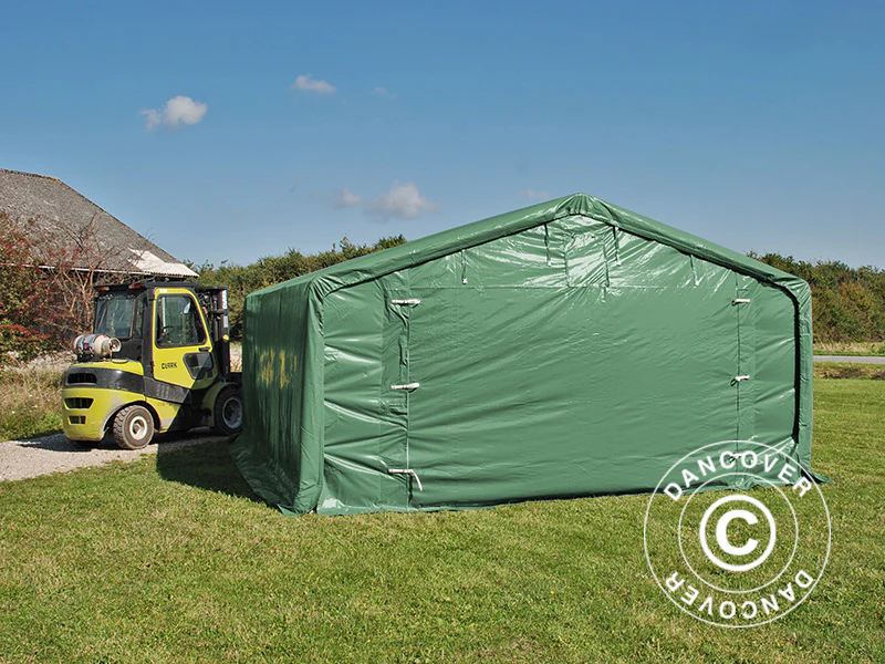 Lagertelt PRO 5x8x2x3,39m, PVC, Grønn - Image 8