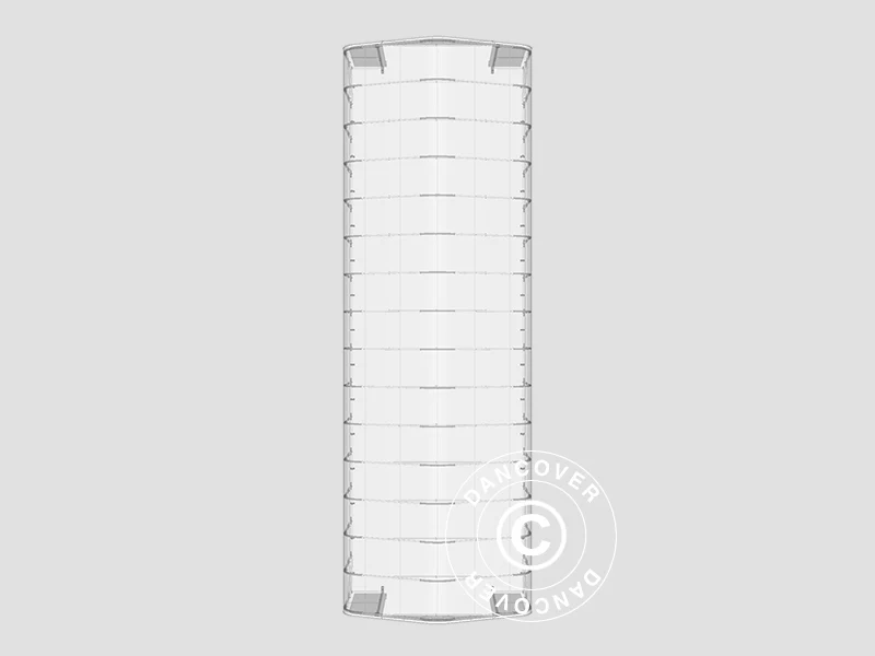 Lagertelt PRO 6x18x3,7m PVC m/hvitt takpanel, Grønn - Image 18