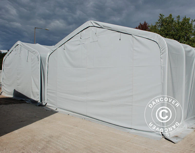 Lagertelt PRO 6x6x3,7m PVC, Grå - Image 2