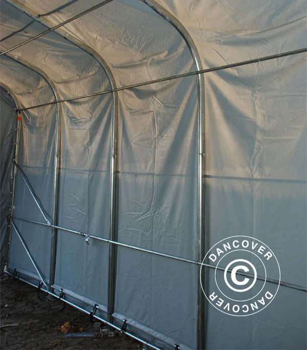 Lagertelt PRO 7x14x3,8m PVC m/hvitt takpanel, Grønn - Image 25