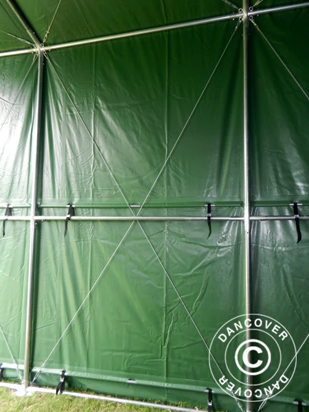 Lagertelt PRO XL 3,5x8x3,3x3,94m, PVC, Grønn - Image 15