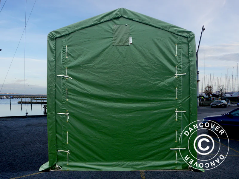 Lagertelt PRO XL 3,5x8x3,3x3,94m, PVC, Grønn - Image 6