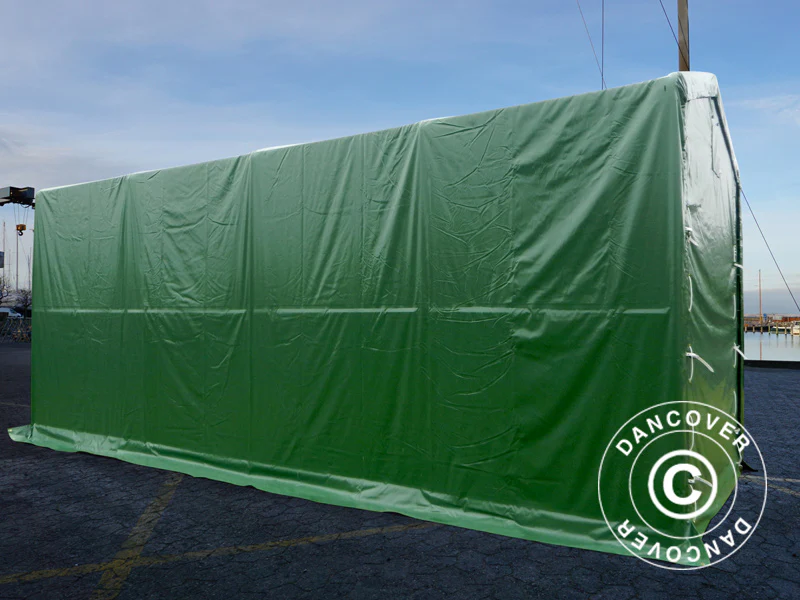 Lagertelt PRO XL 3,5x8x3,3x3,94m, PVC, Grønn - Image 7