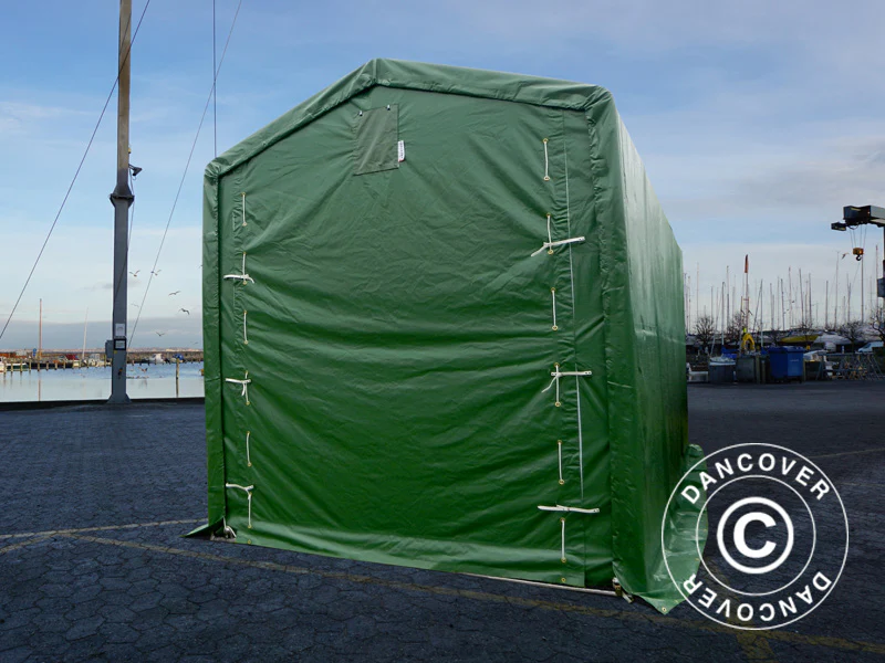 Lagertelt PRO XL 3,5x8x3,3x3,94m, PVC, Grønn - Image 8