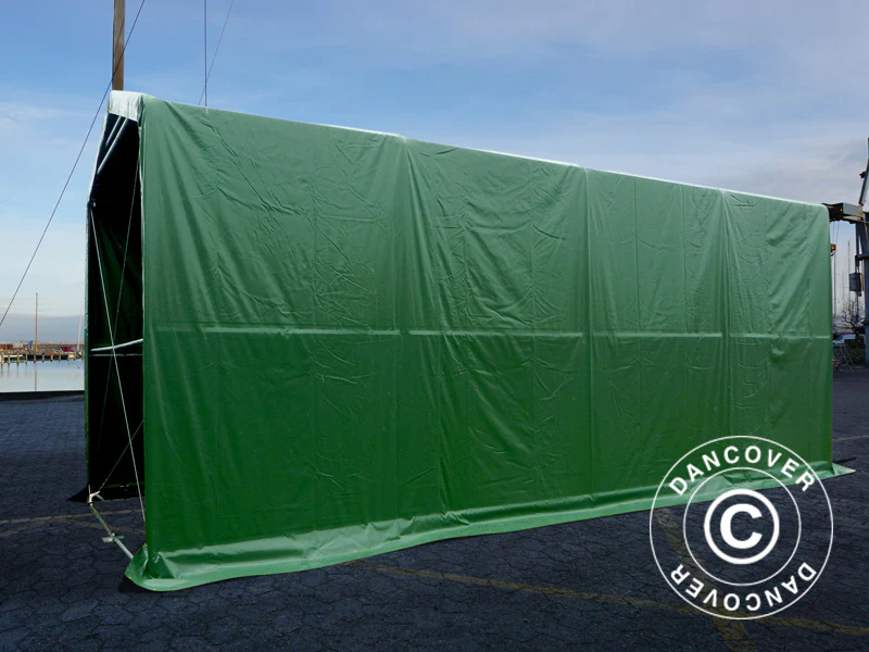 Lagertelt PRO XL 3,5x8x3,3x3,94m, PVC, Grønn - Image 9