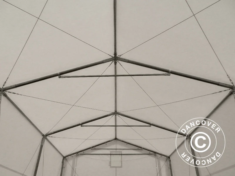 Lagertelt PRO XL 3,5x8x3,3x3,94m, PVC, Hvit - Image 13