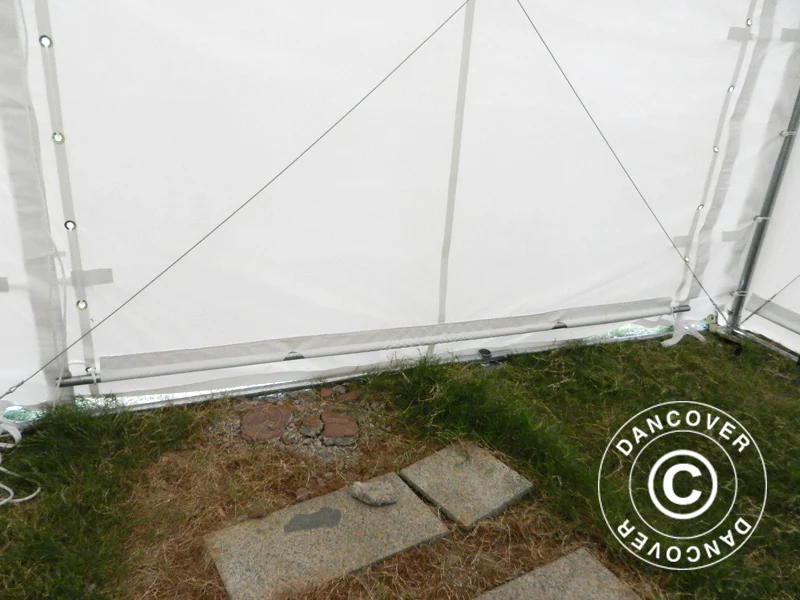 Lagertelt PRO XL 3,5x8x3,3x3,94m, PVC, Hvit - Image 16