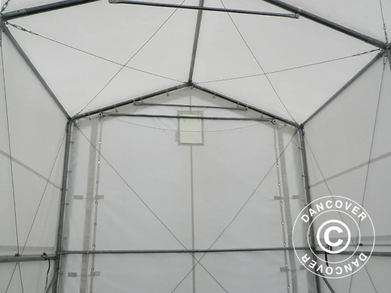 Lagertelt PRO XL 3,5x8x3,3x3,94m, PVC, Hvit - Image 17