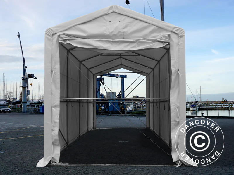 Lagertelt PRO XL 3,5x8x3,3x3,94m, PVC, Hvit - Image 3