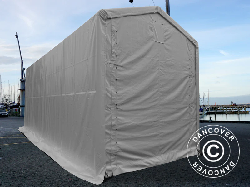 Lagertelt PRO XL 3,5x8x3,3x3,94m, PVC, Hvit - Image 5