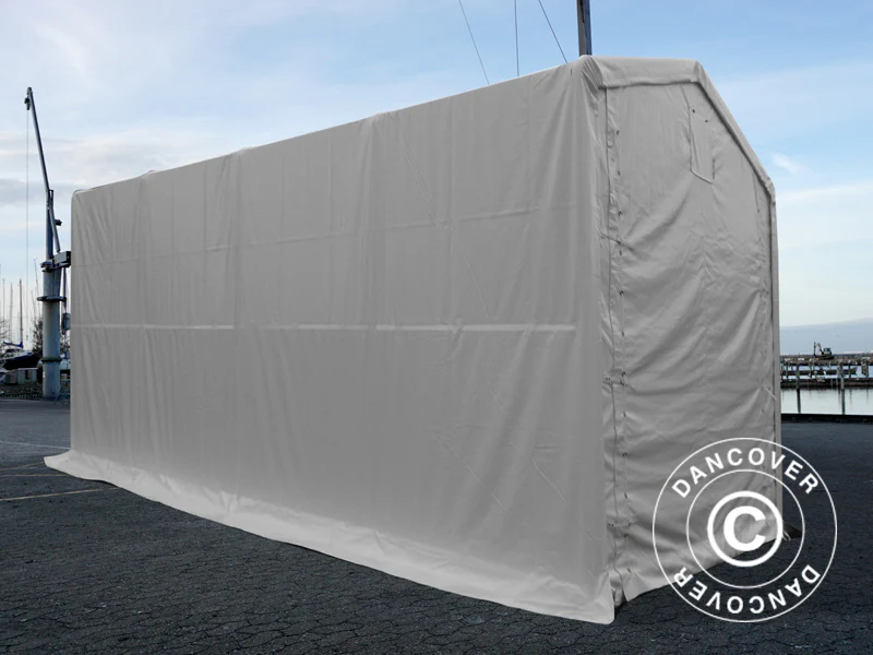 Lagertelt PRO XL 3,5x8x3,3x3,94m, PVC, Hvit - Image 7