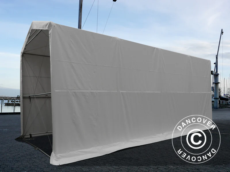 Lagertelt PRO XL 3,5x8x3,3x3,94m, PVC, Hvit - Image 8