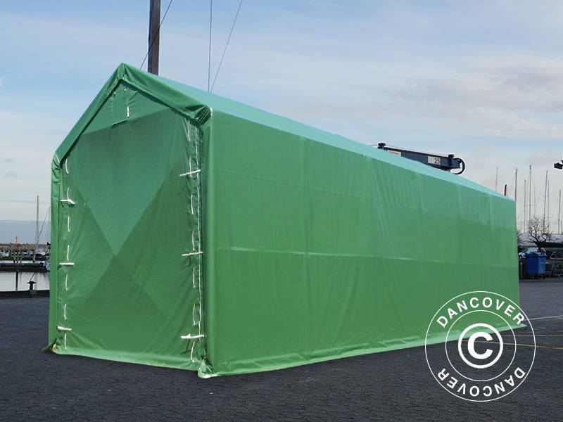 Lagertelt PRO XL 4x12x3,5x4,59m PVC, Grønn - Image 10