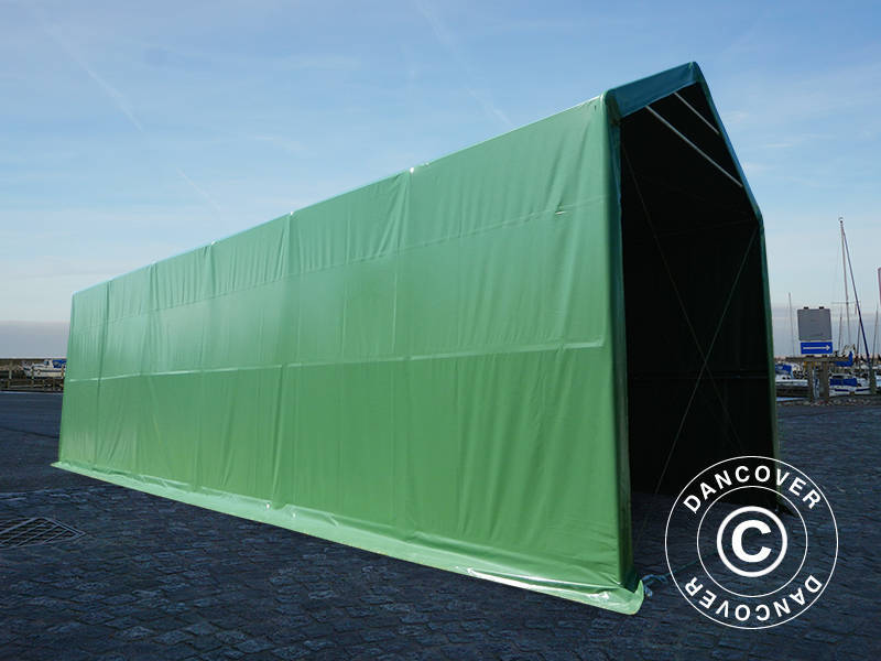 Lagertelt PRO XL 4x12x3,5x4,59m PVC, Grønn - Image 11