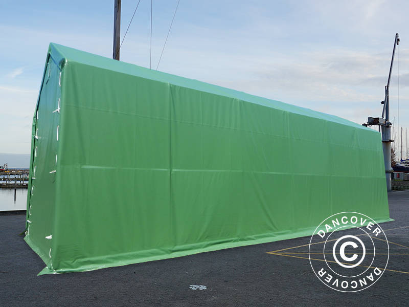 Lagertelt PRO XL 4x12x3,5x4,59m PVC, Grønn - Image 12