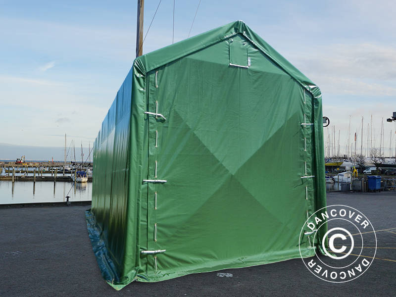 Lagertelt PRO XL 4x12x3,5x4,59m PVC, Grønn - Image 13