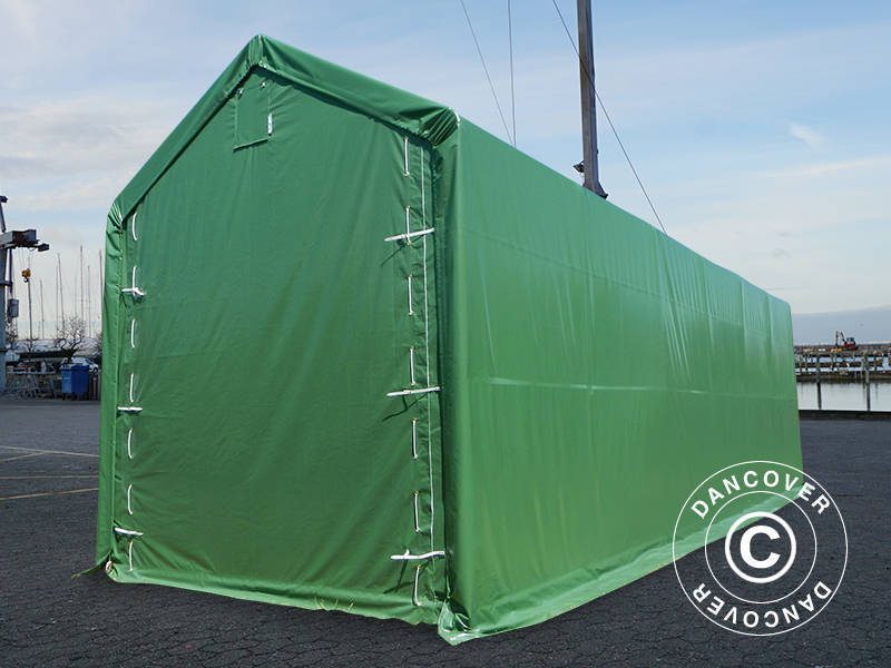 Lagertelt PRO XL 4x12x3,5x4,59m PVC, Grønn - Image 3