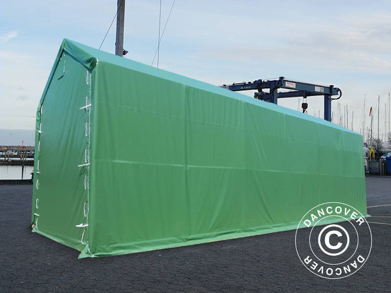 Lagertelt PRO XL 4x12x3,5x4,59m PVC, Grønn - Image 4