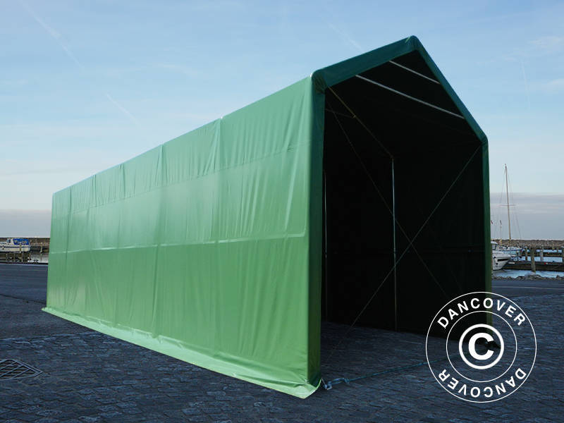 Lagertelt PRO XL 4x12x3,5x4,59m PVC, Grønn - Image 5