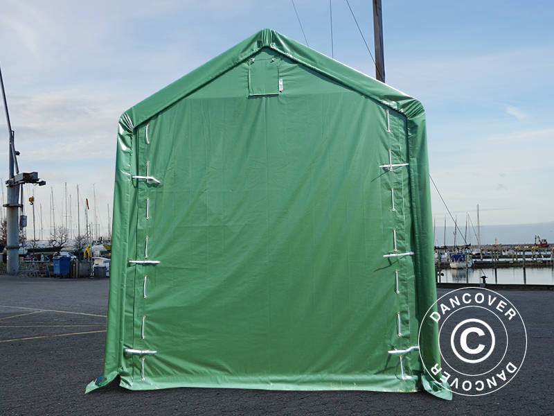 Lagertelt PRO XL 4x12x3,5x4,59m PVC, Grønn - Image 8