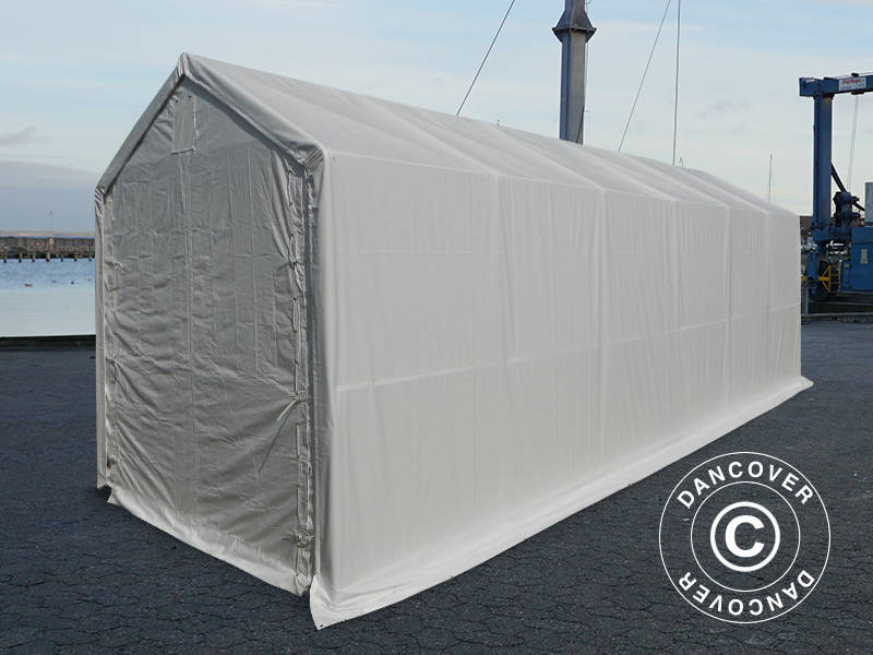 Lagertelt PRO XL 4x12x3,5x4,59m, PVC, Hvit - Image 15