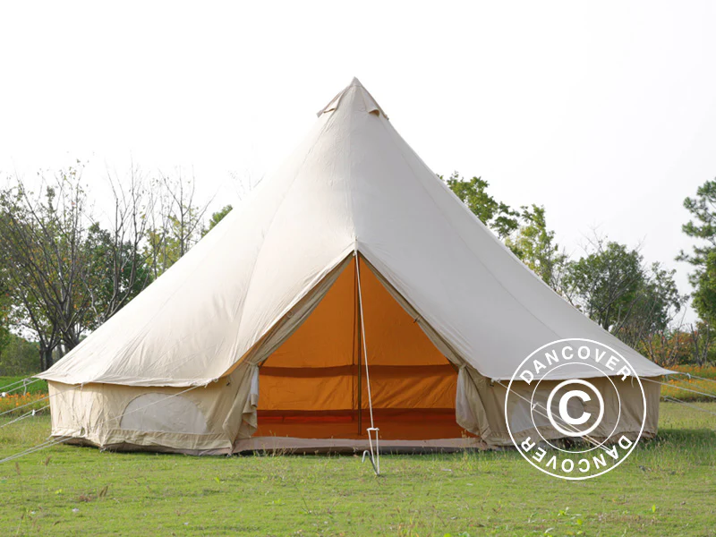 Lavvo til glamping, TentZing® 6x6m, 8 personer, Sandfarget - Image 2