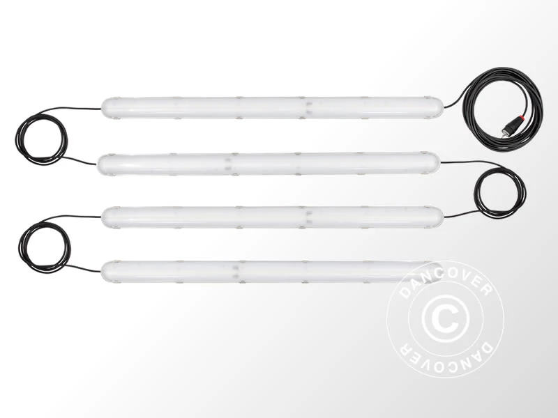 LED-armatur m/4 sammenkoblede armaturer, Hvit - Image 2