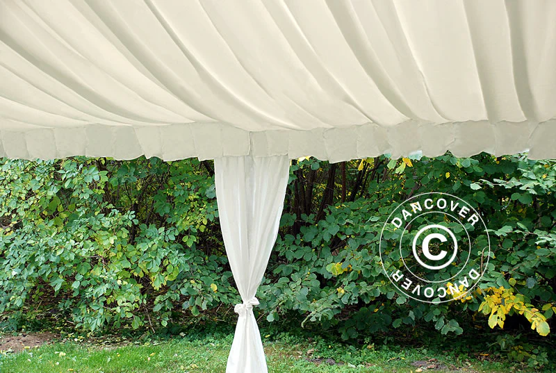 Lining og ben gardin pakke, Hvit, til 6x6m partytelt - Image 11