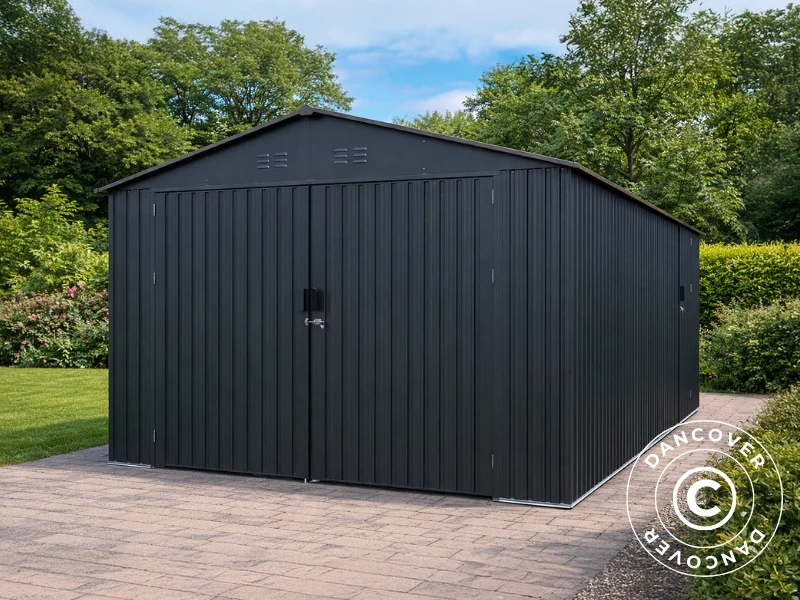 Metall garasje 3x6,02x2,32m, 18,06m², ProShed®, Antrasitt - Image 2