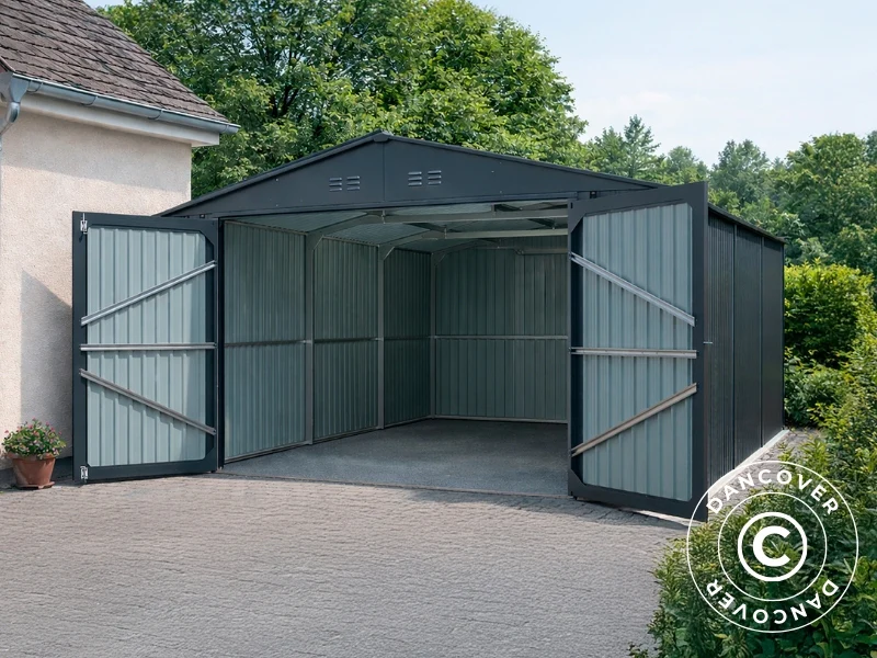 Metall garasje 3x6,02x2,32m, 18,06m², ProShed®, Antrasitt - Image 3