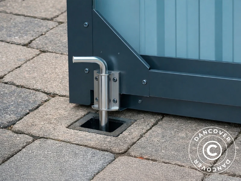 Metall garasje 3x6,02x2,32m, 18,06m², ProShed®, Antrasitt - Image 6