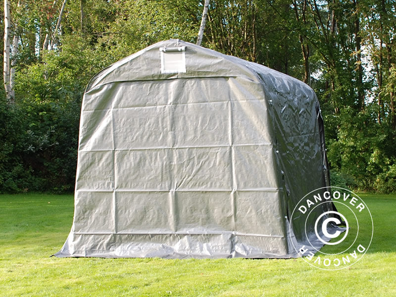 Oppbevaringstelt PRO 2,4x3,6x2,34m PE, Grå - Image 3