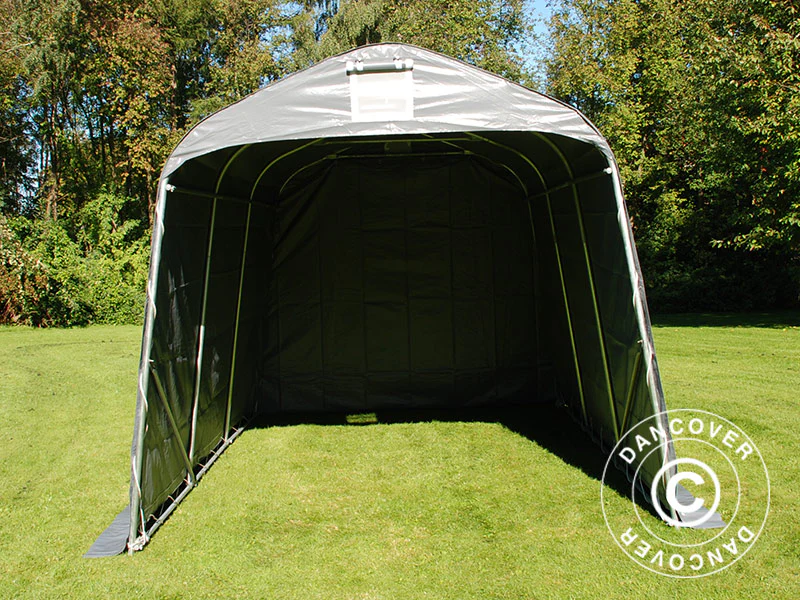 Oppbevaringstelt PRO 2,4x3,6x2,34m PVC, Grå - Image 12