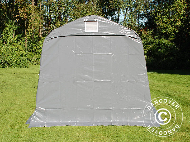 Oppbevaringstelt PRO 2,4x3,6x2,34m PVC, Grå - Image 13