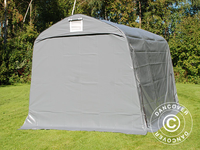 Oppbevaringstelt PRO 2,4x3,6x2,34m PVC, Grå - Image 14