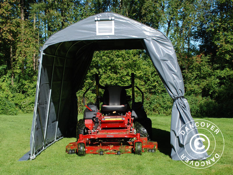 Oppbevaringstelt PRO 2,4x3,6x2,34m PVC, Grå - Image 3