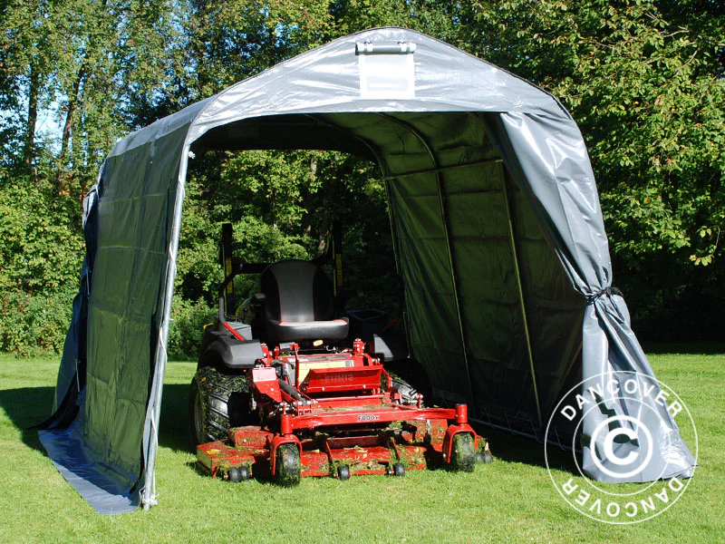Oppbevaringstelt PRO 2,4x3,6x2,34m PVC, Grå - Image 4