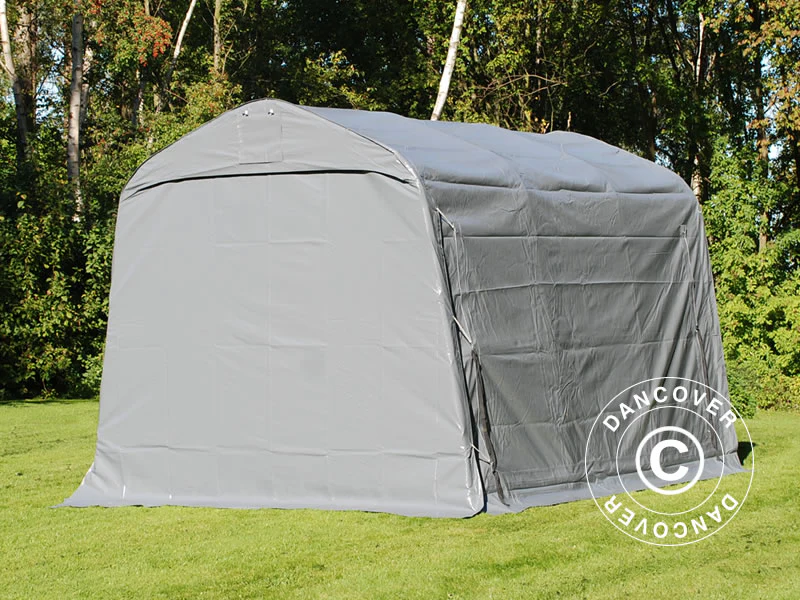 Oppbevaringstelt PRO 2,4x3,6x2,34m PVC, Grå - Image 5
